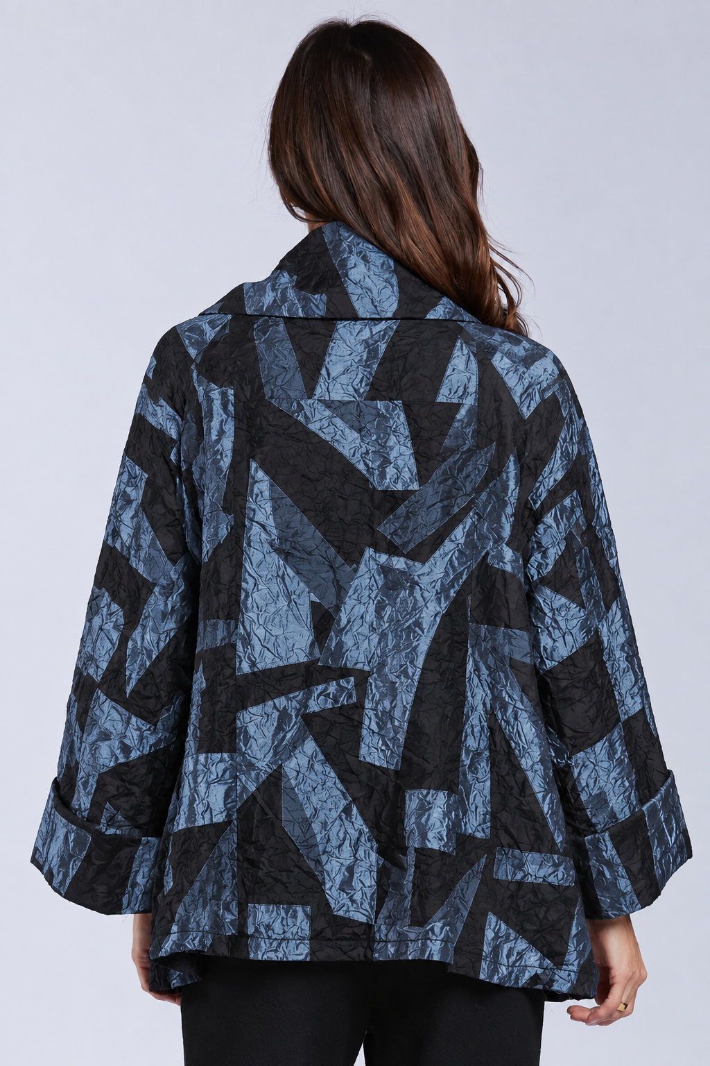 Sydney Project Ora Long Sleeve Cowl Neck Top - CJJ1153 - BLUE GREY