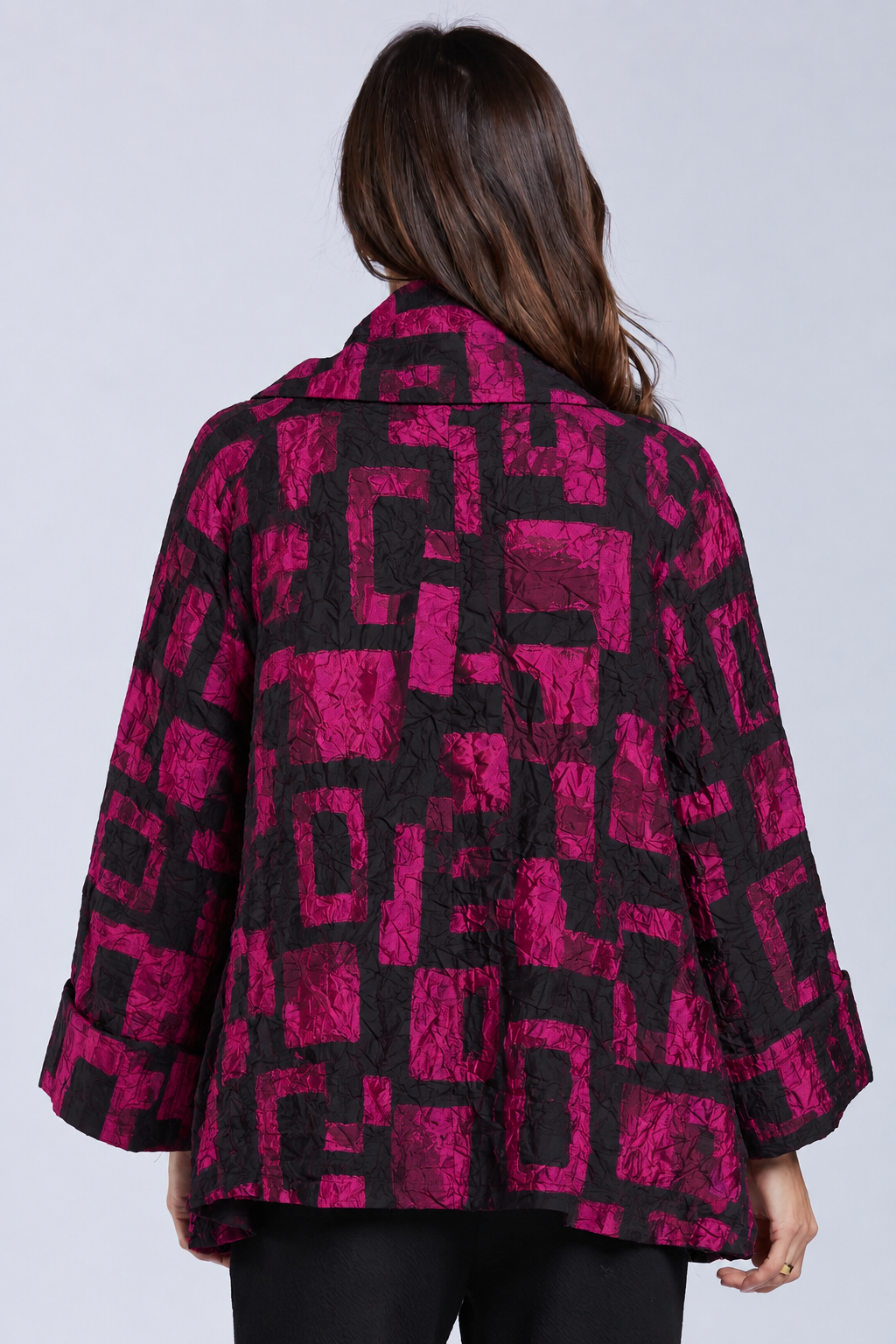 Sydney Project Ora Long Sleeve Cowl Neck Top - CJJ1153 - MAGENTA