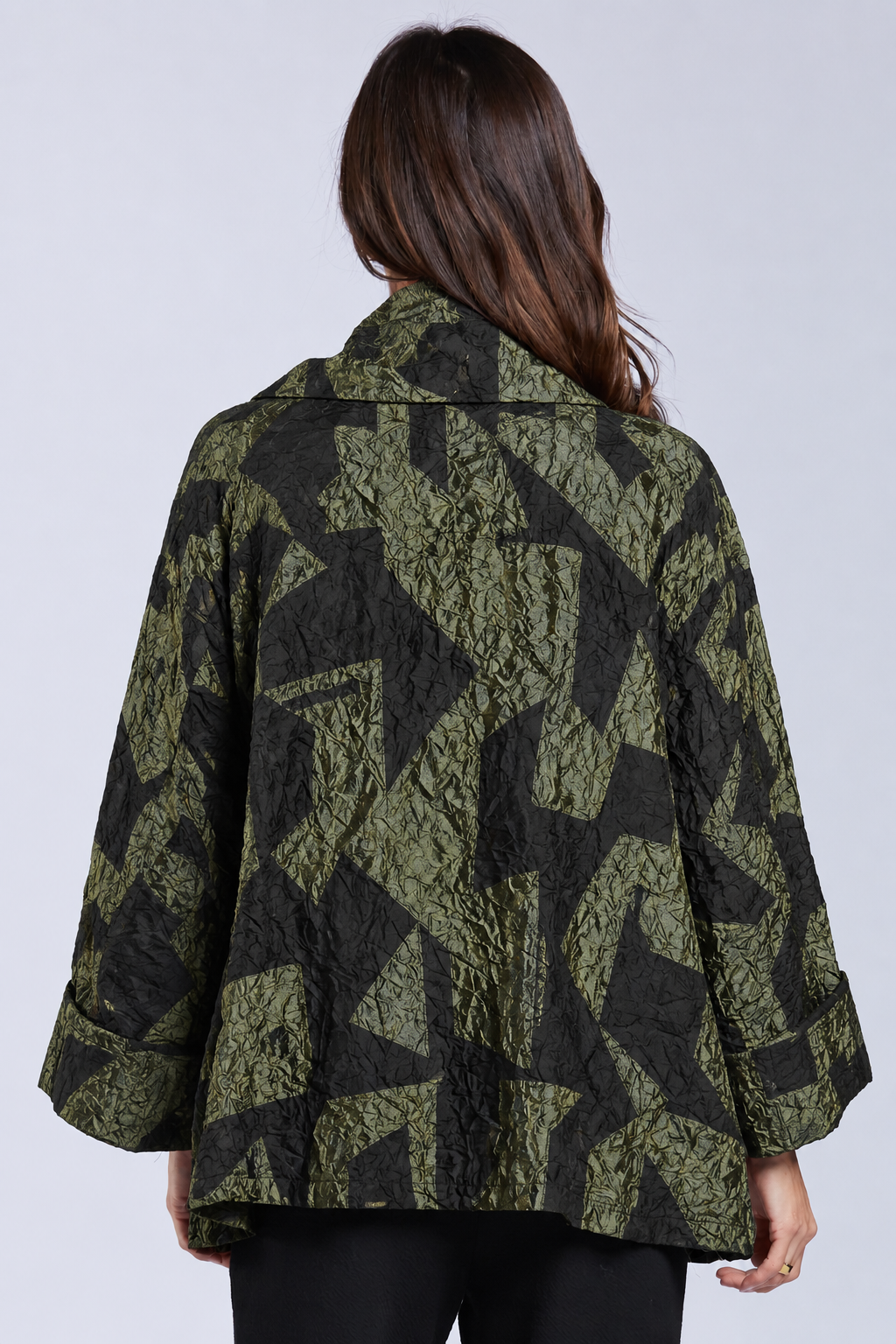 Sydney Project Ora Long Sleeve Cowl Neck Top - CJJ1153 - OLIVE