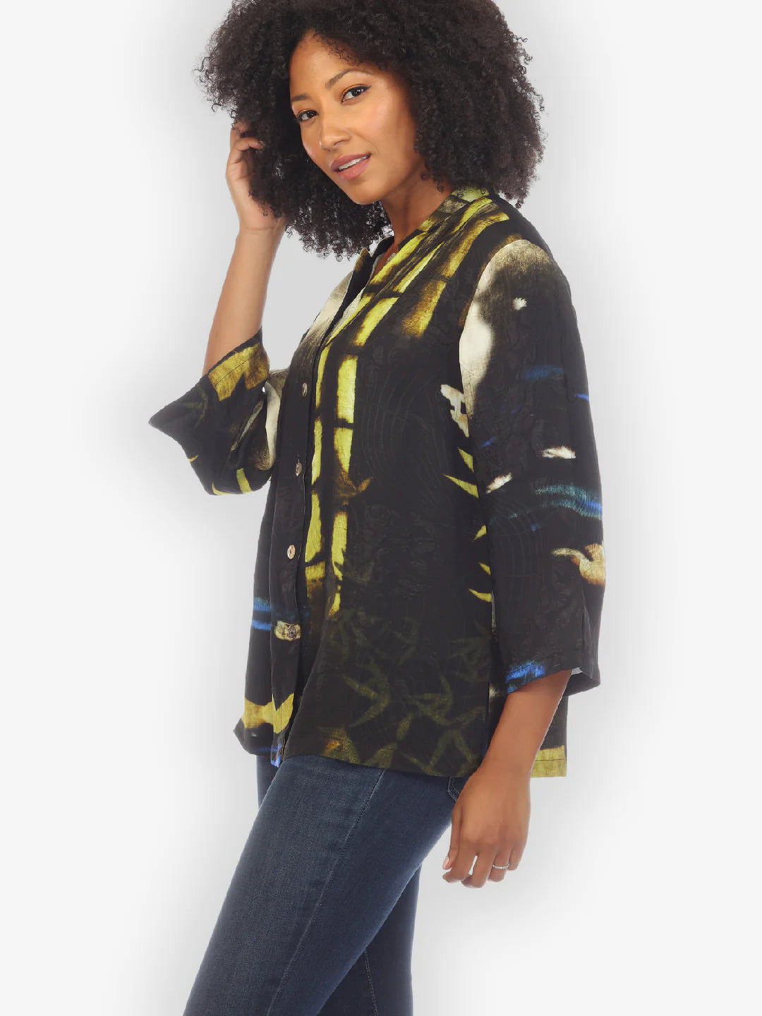Citron "Bamboo Lovely" Silk Blend Blouse - 1213BL