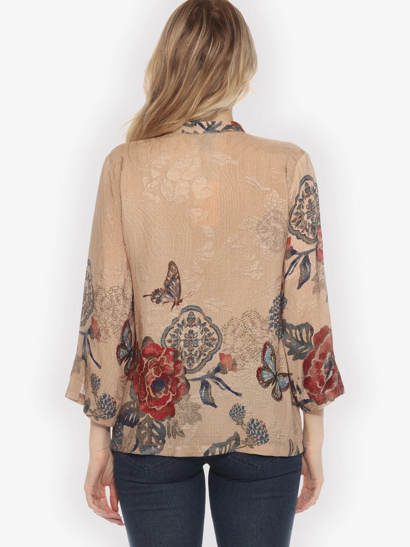 Citron "Bohemian Oriental" Silk Blouse - 1213BO
