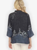 Citron "Chinoiserie Japan" Silk Blouse - 1213CJ