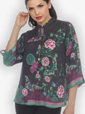 Citron "Embroidery Flying Butterfly" Silk Blouse - 1213EFB