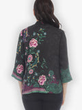 Citron "Embroidery Flying Butterfly" Silk Blouse - 1213EFB