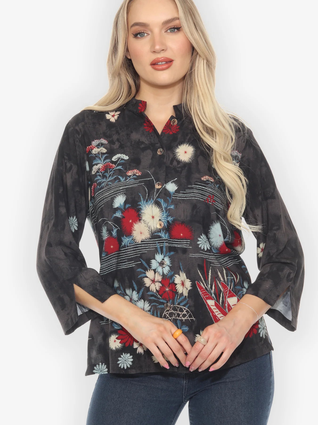 Citron "Earth Flower Fantasy" Blouse - 1213EFF