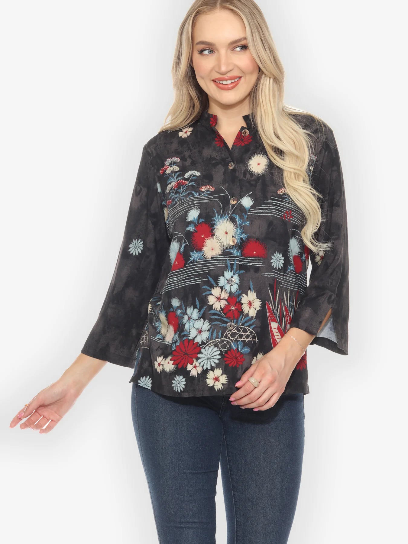 Citron "Earth Flower Fantasy" Blouse - 1213EFF