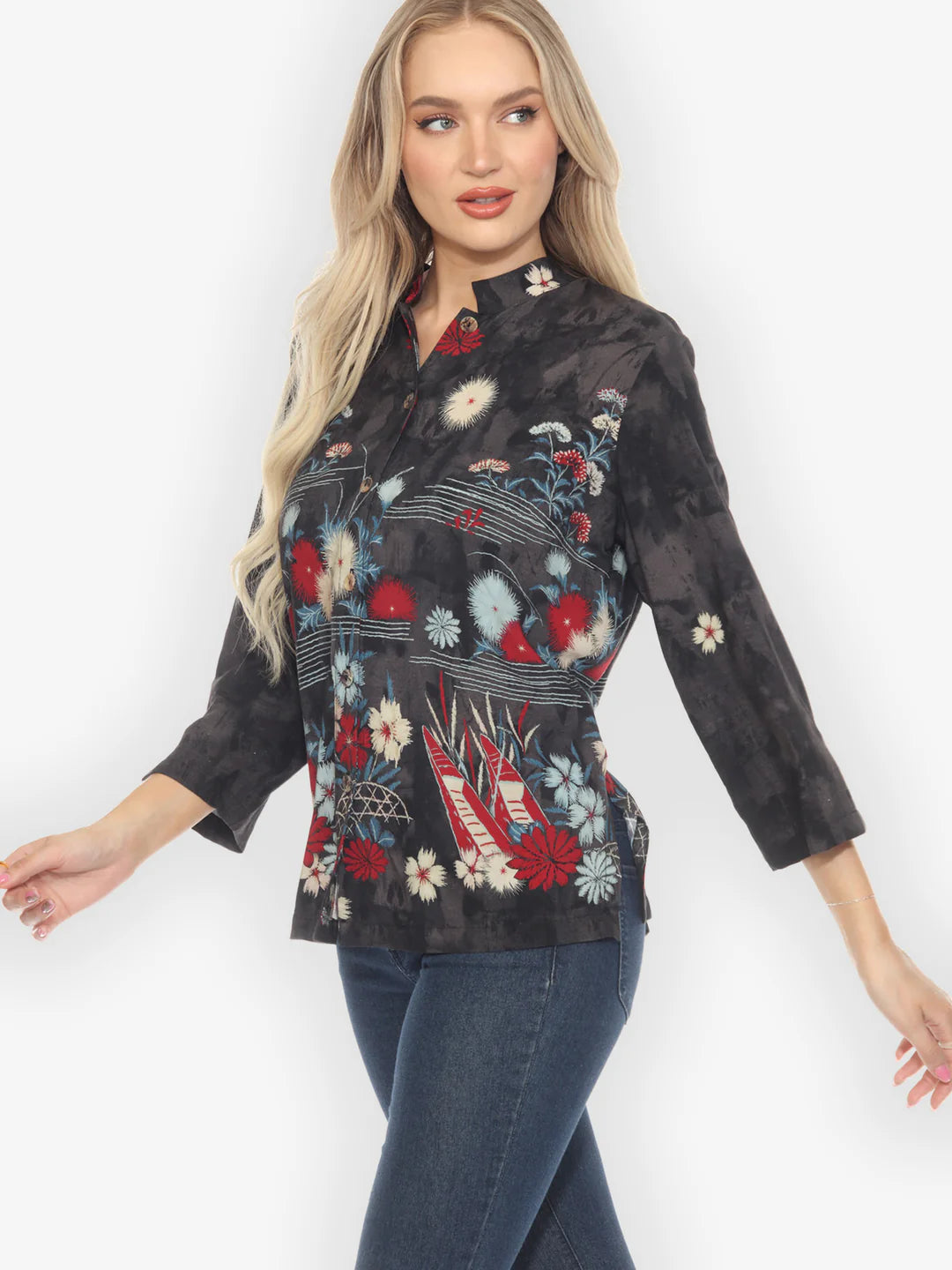 Citron "Earth Flower Fantasy" Blouse - 1213EFF