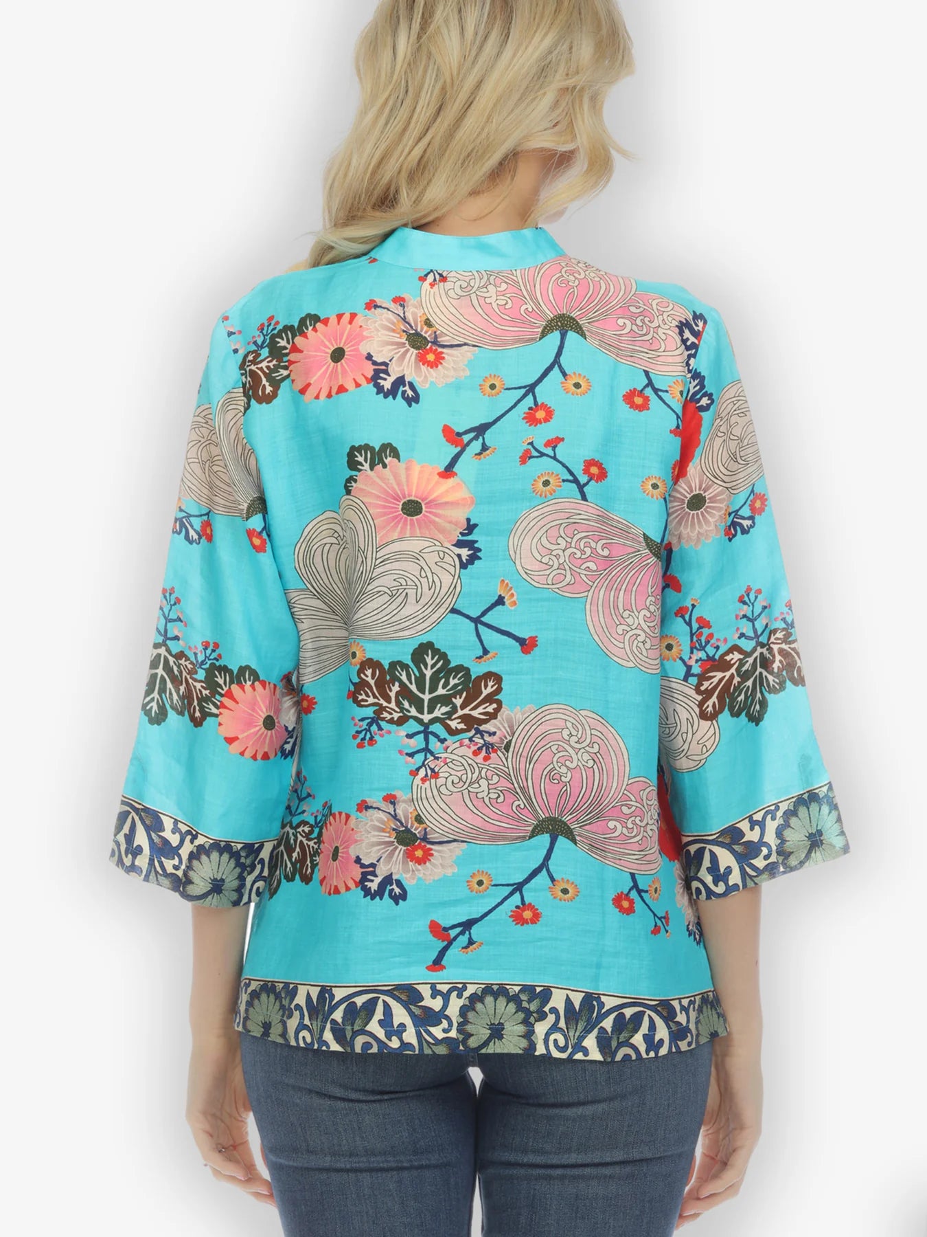 Citron "Fabulous Kindly Floral" Silk Blouse - 1213FKFL