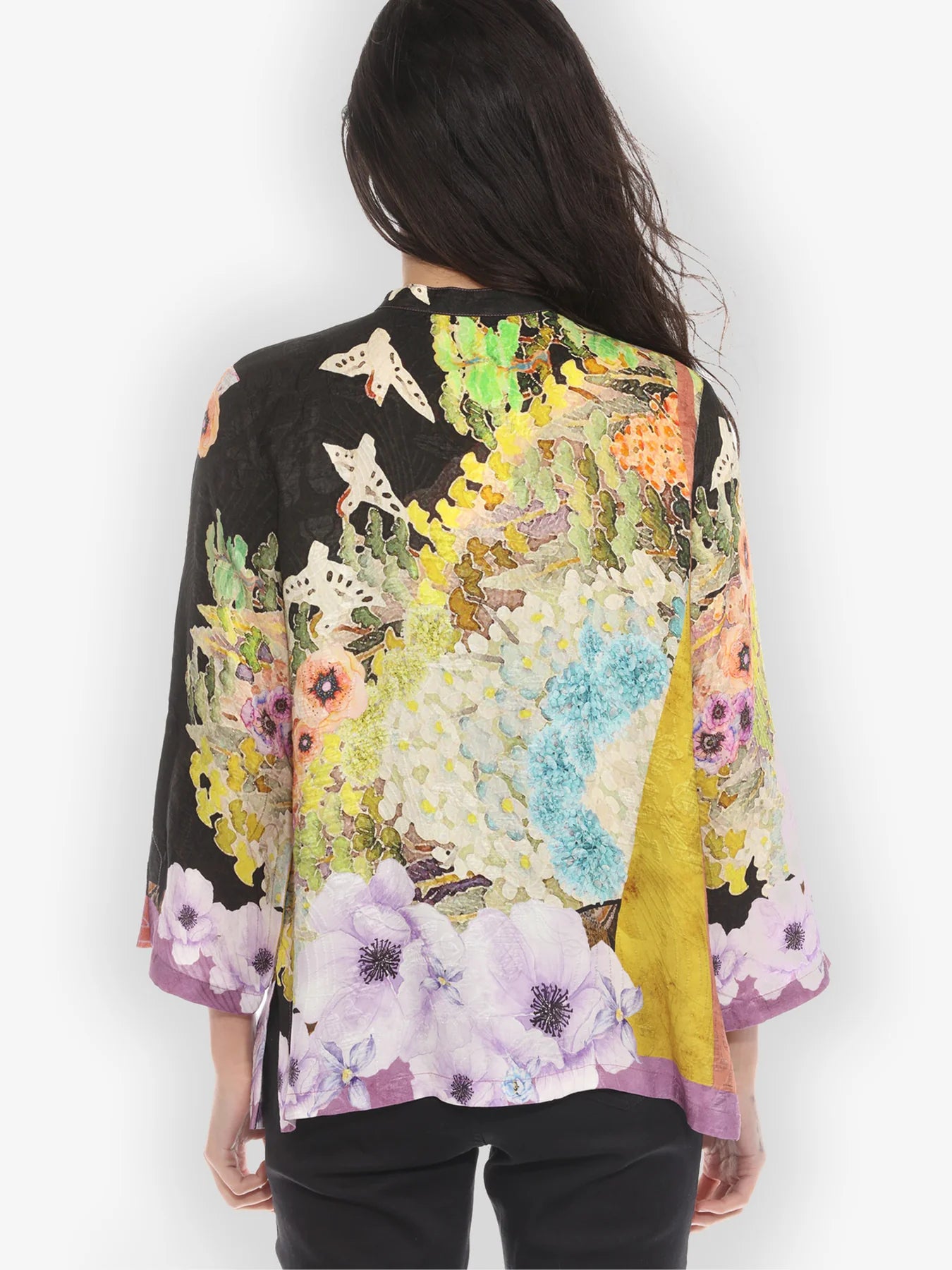 Citron "Fairy Tale Landscape" Silk Blouse - 1213FTL
