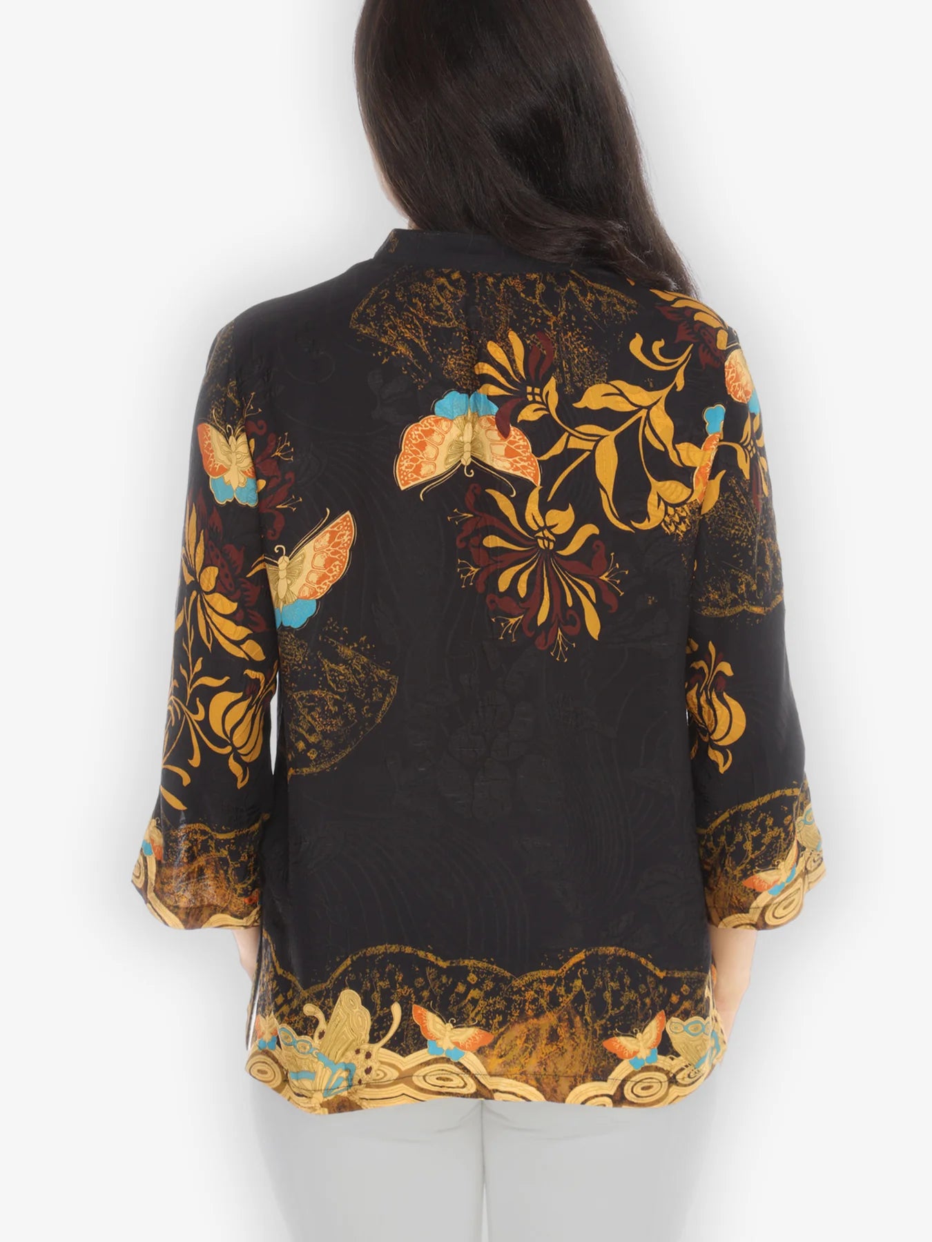 Citron "Golden Love Butterfly" Silk Blouse - 1213GLB