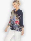 Citron "Garden of Hope" Silk Blouse - 1213GOH