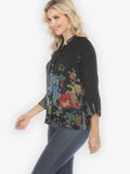 Citron "Garden of Hope Hand Dyed" Silk Blouse - 1213GOH-HD