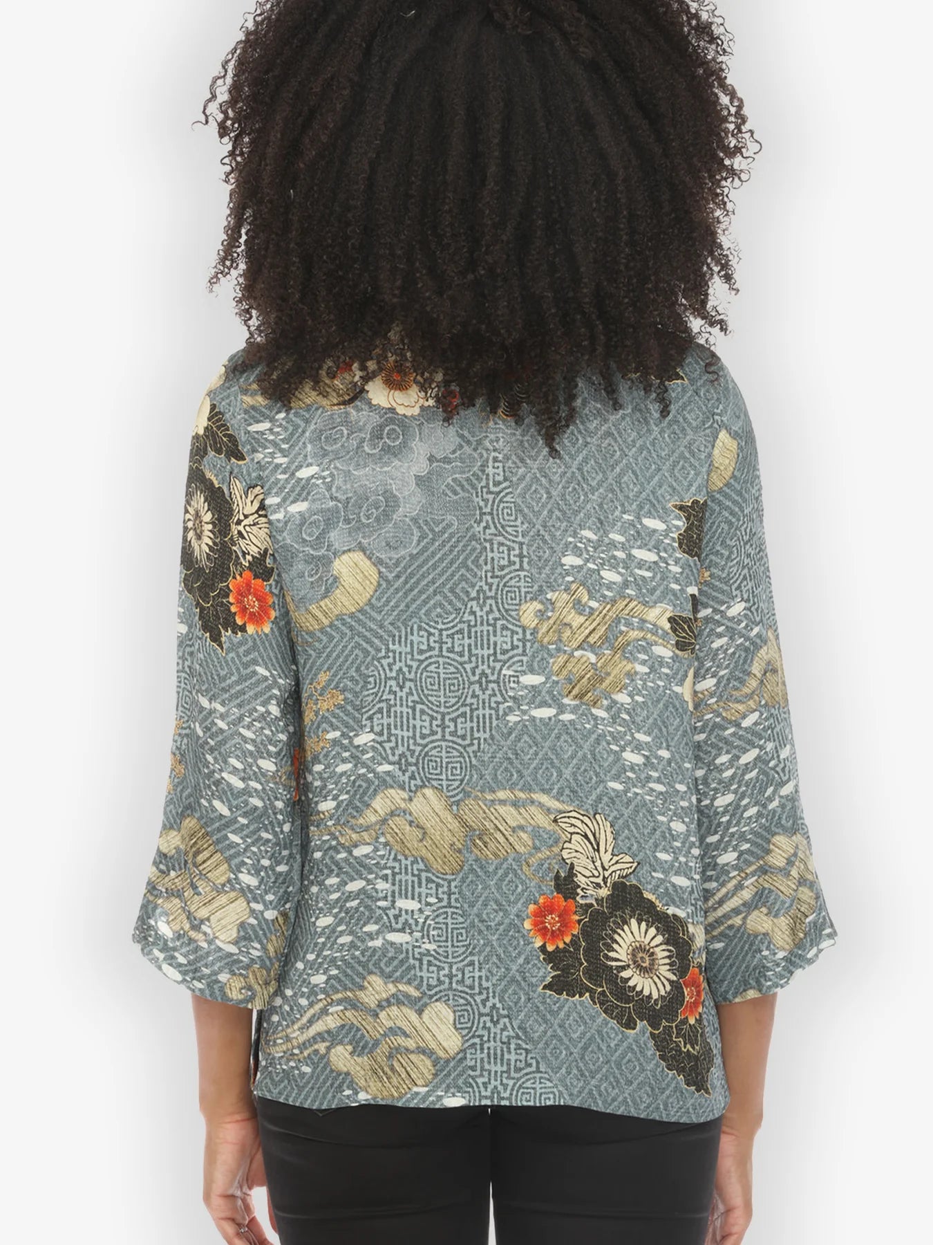 Citron "Happy Dragon" Silk Blend Blouse - 1213HD