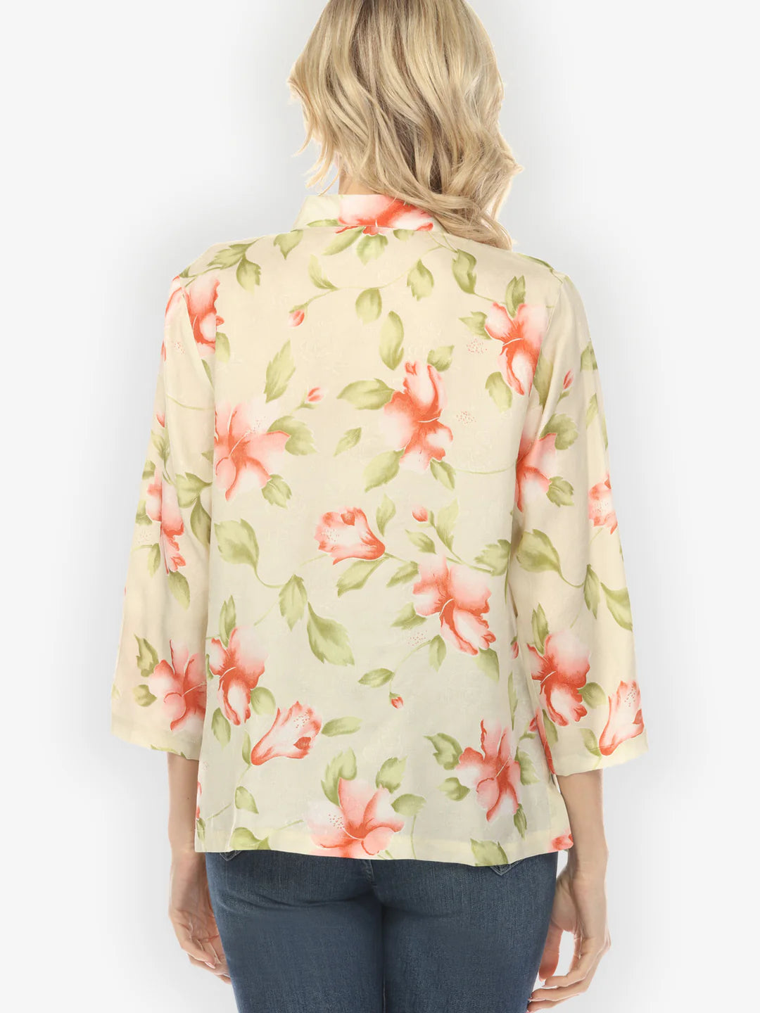 Citron "Hibiscus Leafy Light Tea Green Blouse" Blouse - 1213HL-LTG