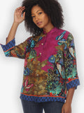 Citron "Magical Butterfly" Silk Blouse - 1213MBS