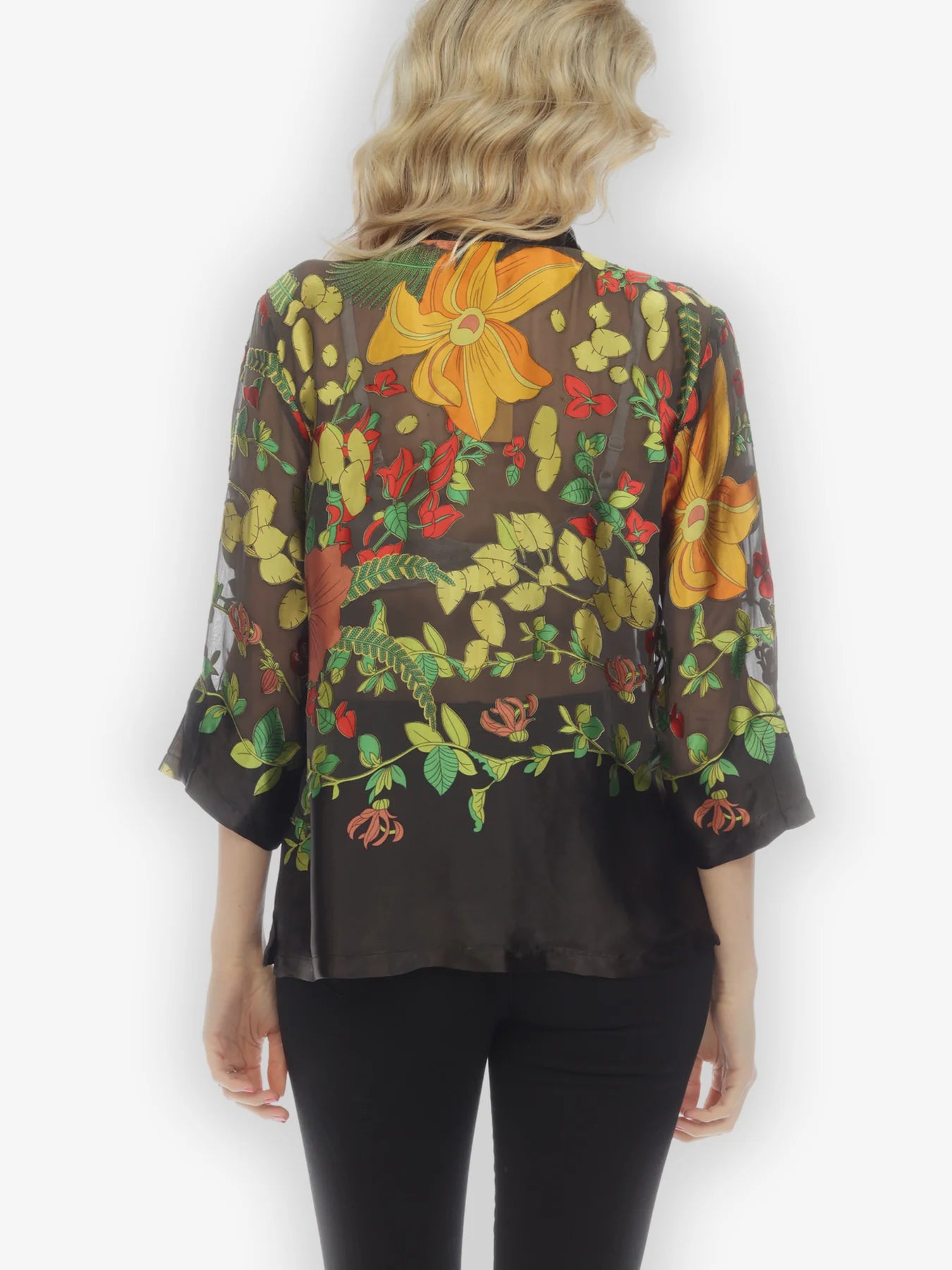 Citron "Mixed Florals" Blouse - 1213MFG