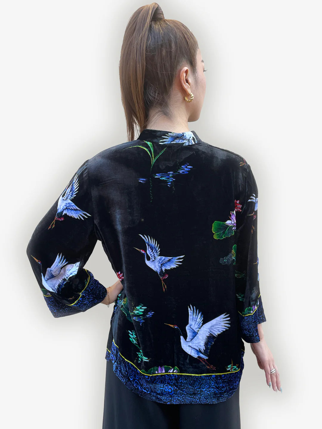 Citron "Happy Lotus Beauty" Silk Blouse - 1213HLB