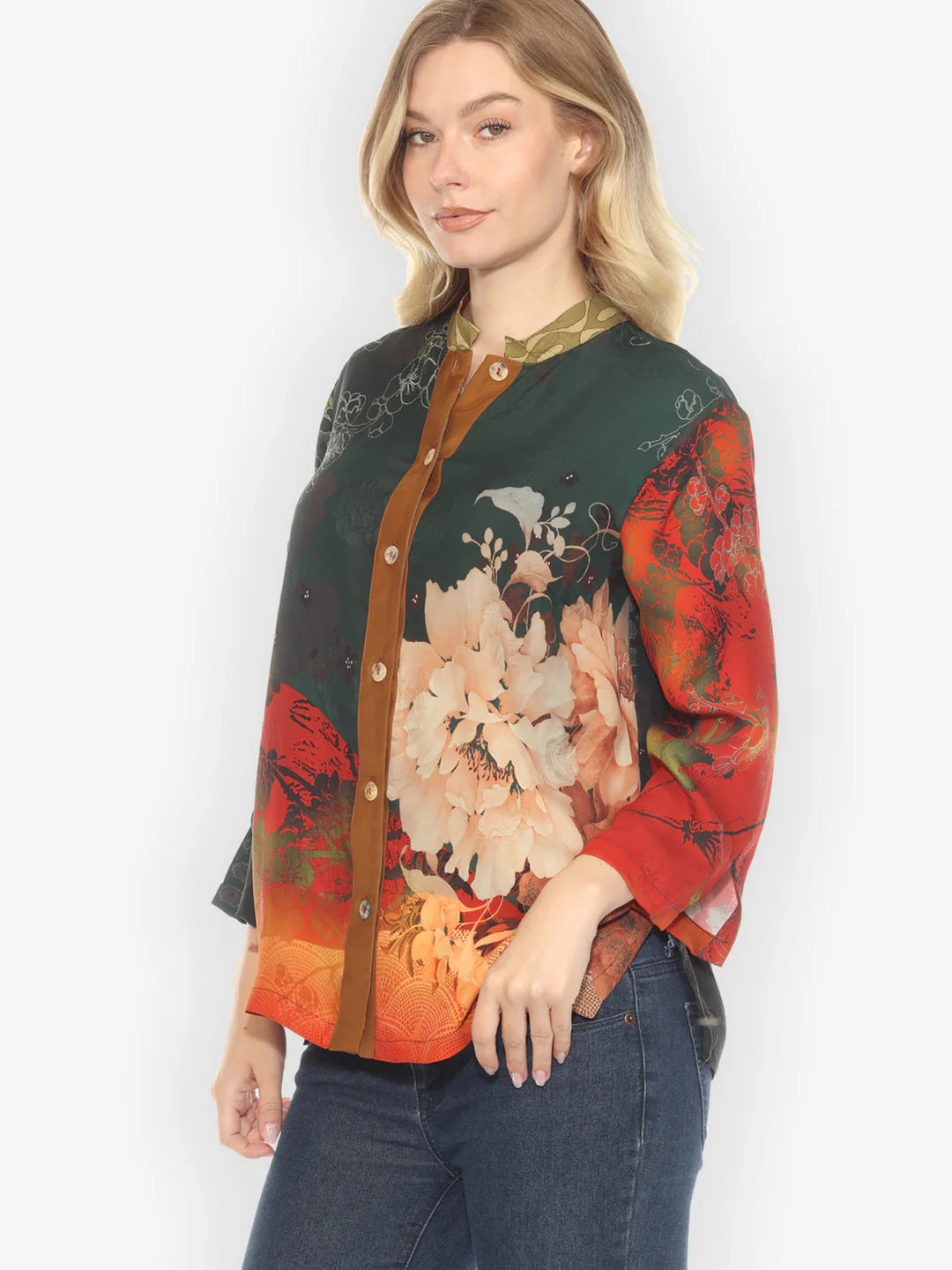 Citron "Nature Sunlight Classic Citron" Silk Blouse - 1213NS