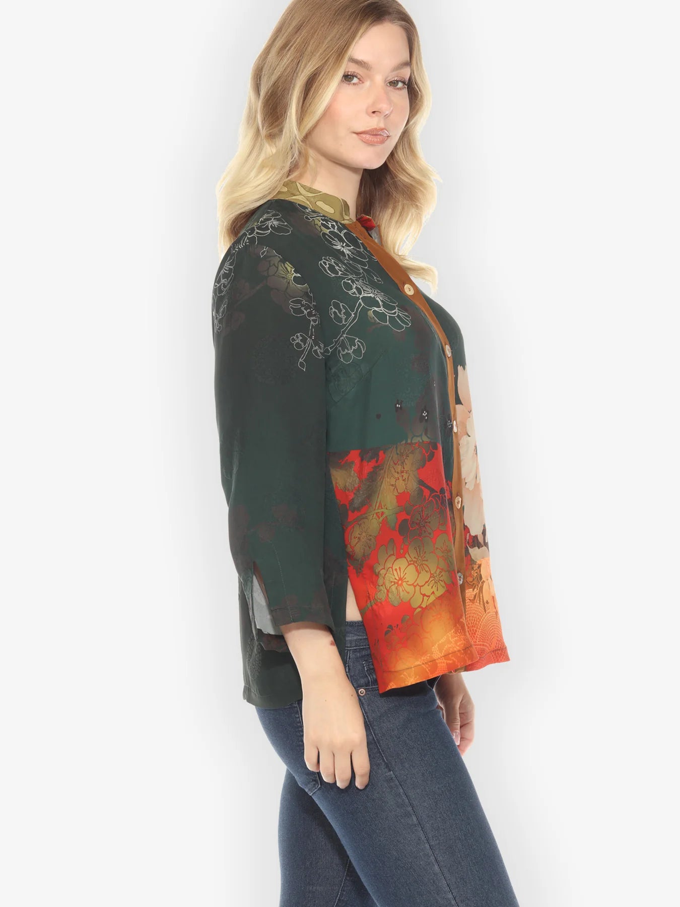 Citron "Nature Sunlight Classic Citron" Silk Blouse - 1213NS