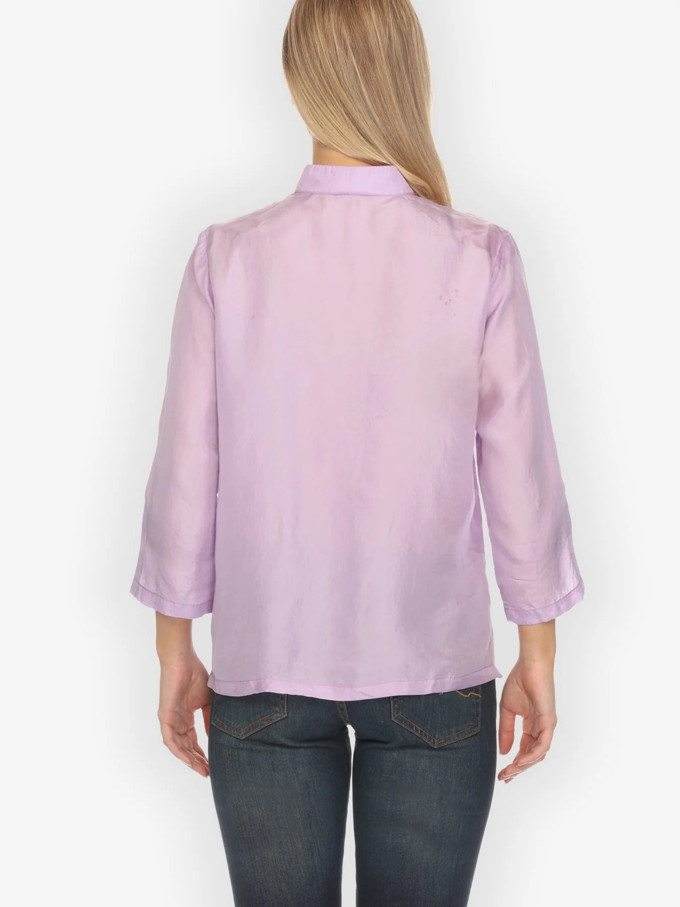 Citron "Solid Silk Light Lavender Blouse - 1213SS-LL