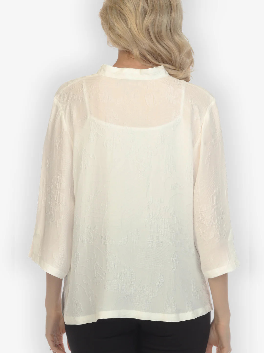 Citron "Solid White" Silk Blouse - 1213SSW
