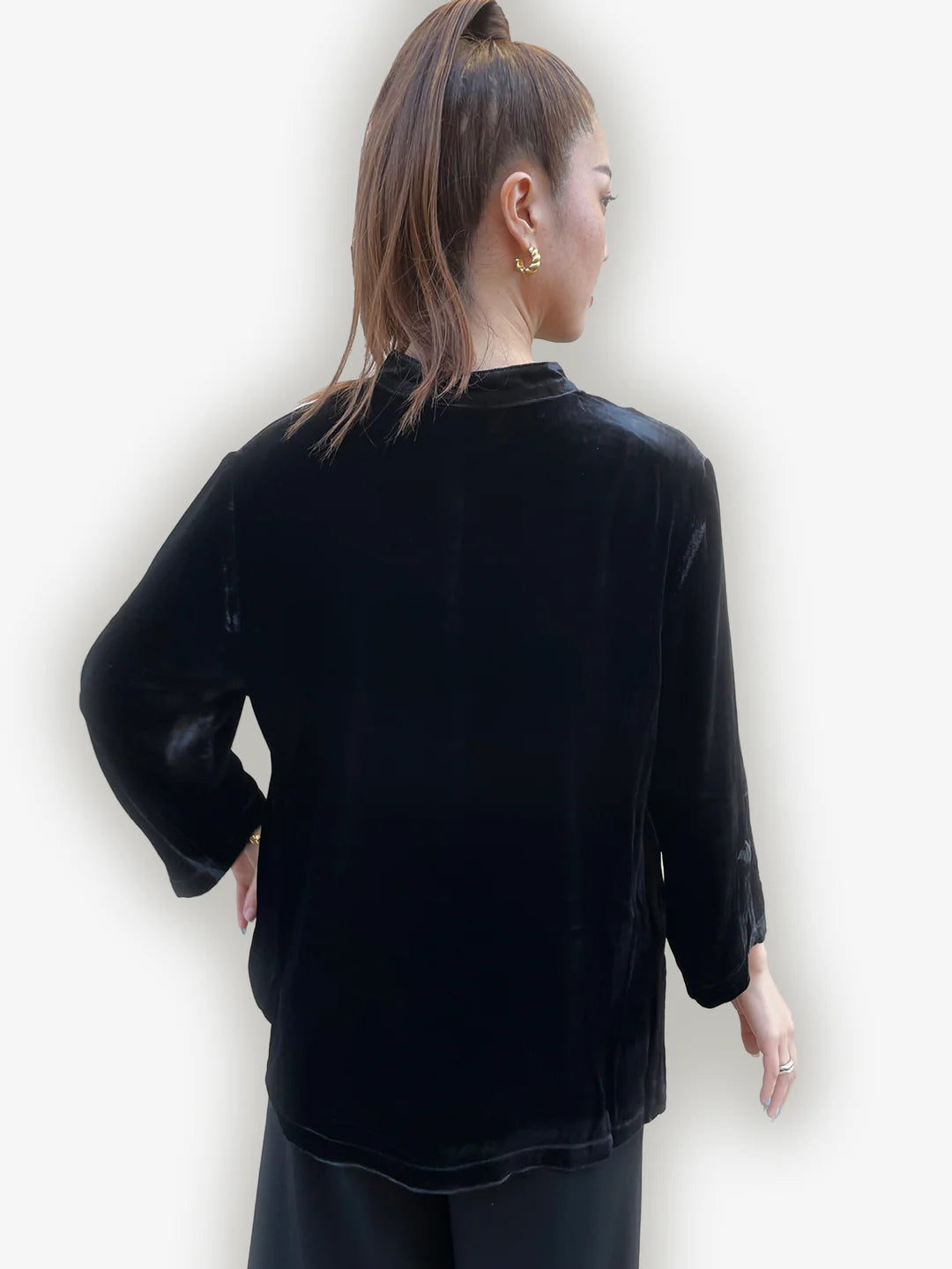 Citron "Classic Velvet Blouse/Jacket" Silk Blouse - 1213VLVT
