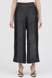 DAMEE WIDE LEG CHAMBRAY PANTS - 1222-BLK