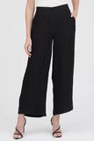 DAMEE WIDE LEG CRINKLE PANTS - 1223-BLK