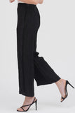 DAMEE WIDE LEG CRINKLE PANTS - 1223-BLK