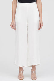 DAMEE WIDE LEG CRINKLE PANTS - 1223-WHT