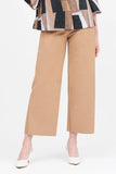 DAMEE MICROSUEDE WIDE LEG PULL ON PANTS - 1224-TAN