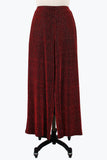 DAMEE WIDE LEG RHINESTONE PANTS - 1226-RED