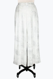 DAMEE FOIL CRINKLE WIDE LEG PANTS - 1232-SLV