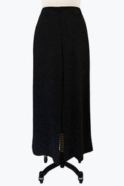 DAMEE JEWELED LUREX WIDE PANTS - 1237 - BLACK