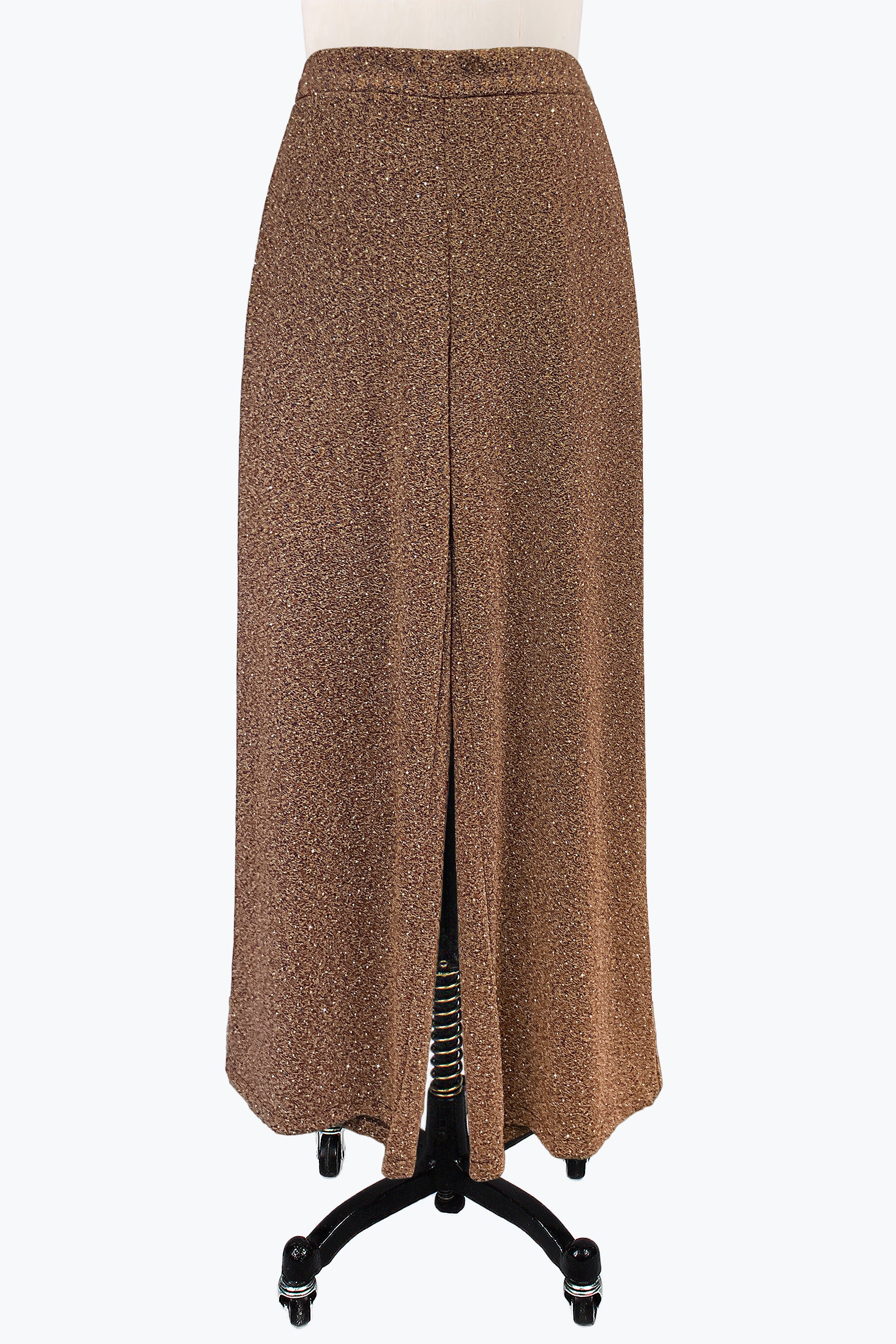 DAMEE JEWELED LUREX WIDE PANTS - 1237 - GOLD