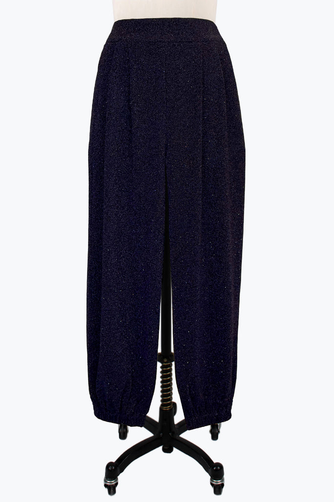 DAMEE CUFFED BOTTOM FLOWY PANTS - 1238 - MIDNIGHT