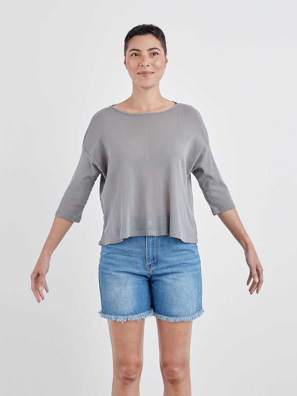 CUT LOOSE - Tulle Drop Shoulder Tee