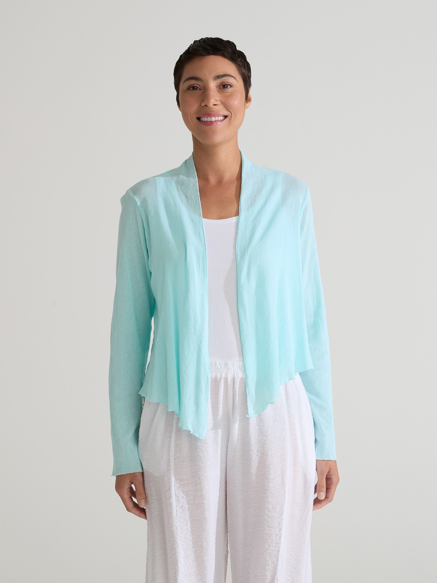 CUT LOOSE - Tulle Cropped Cardigan - 1387388
