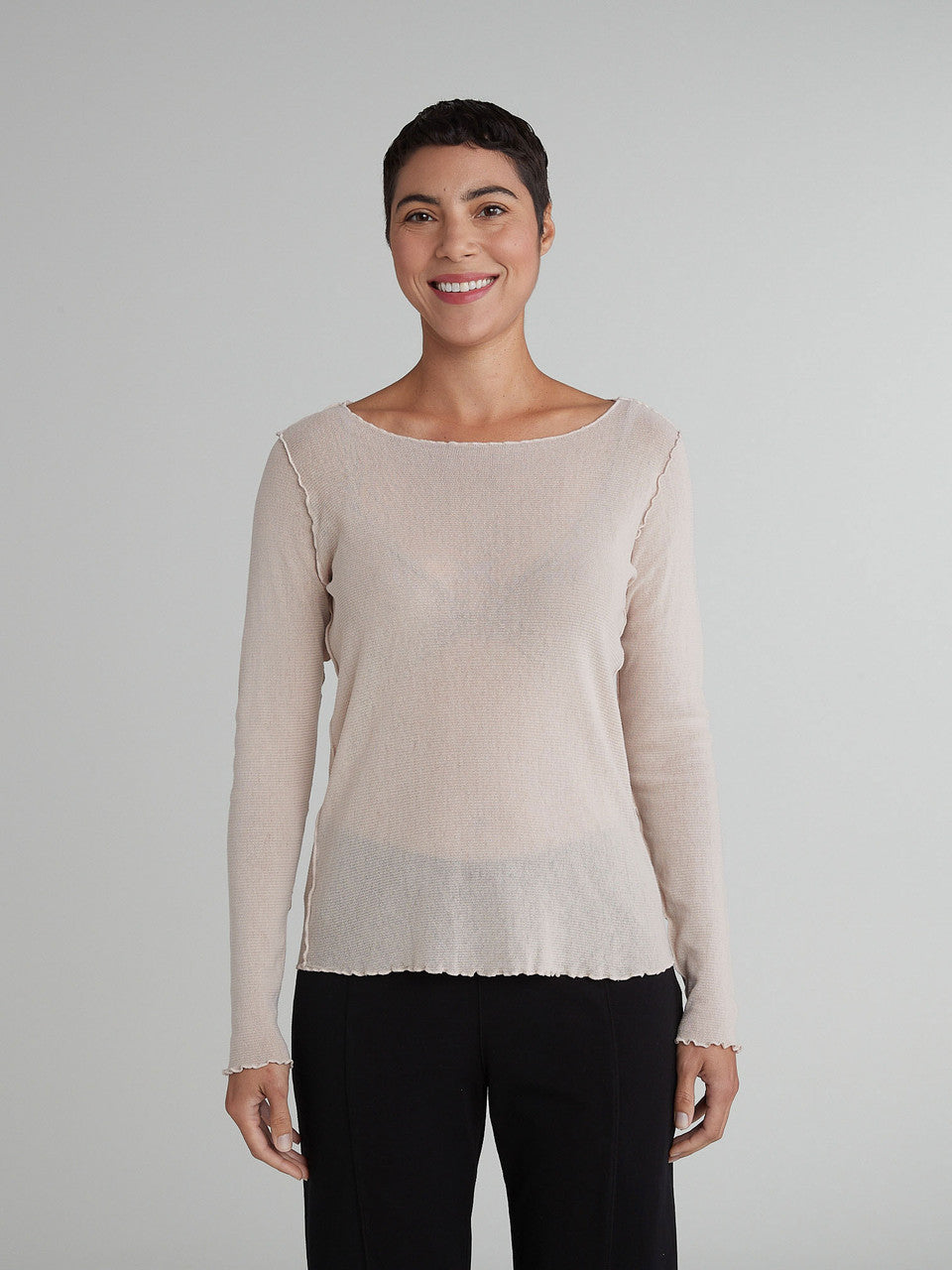 CUT LOOSE - Tulle Pearl Edge Top - 1387839