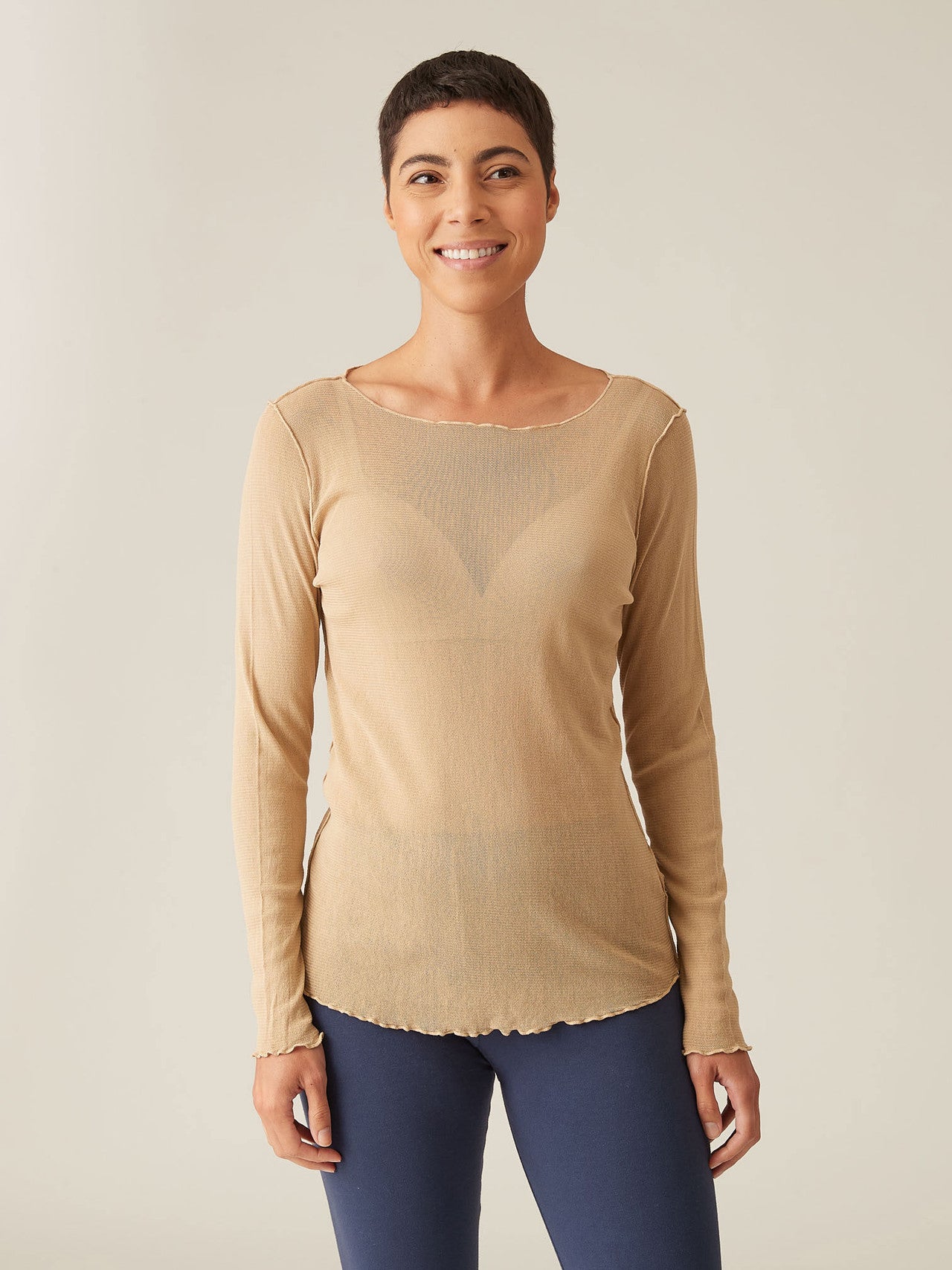CUT LOOSE - Tulle Pearl Edge Top - 1387839