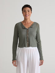 CUT LOOSE - Tulle Crop Cardigan - 1388445