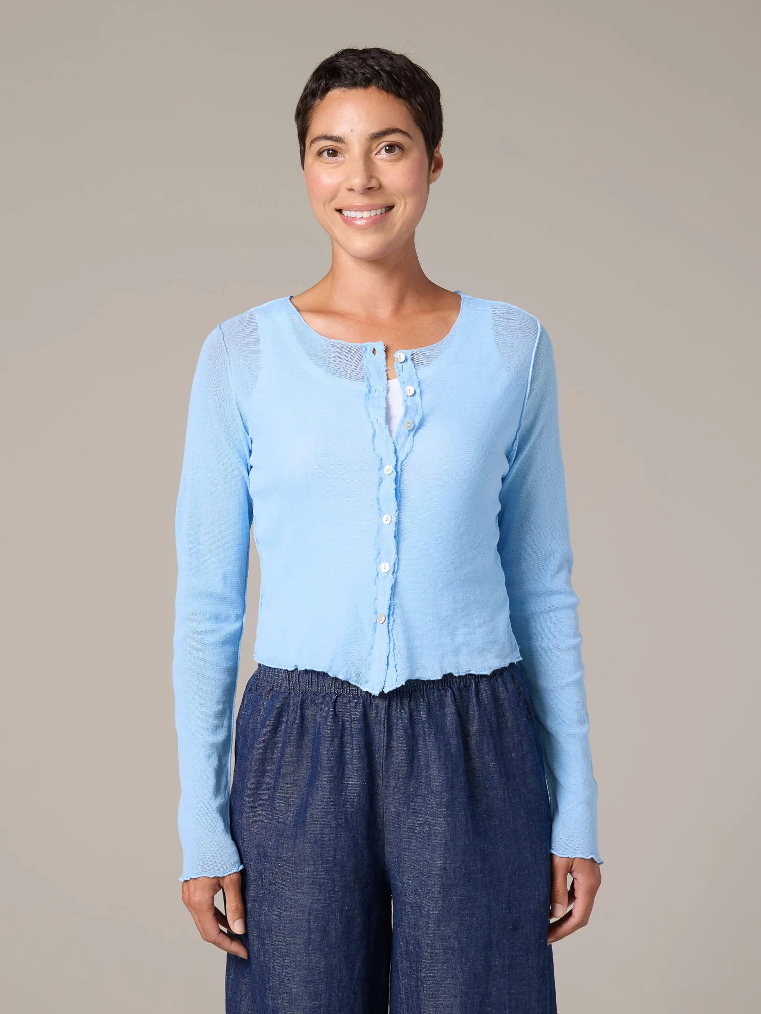 CUT LOOSE Tulle Crop Cardigan - 1388763 – The Total Look