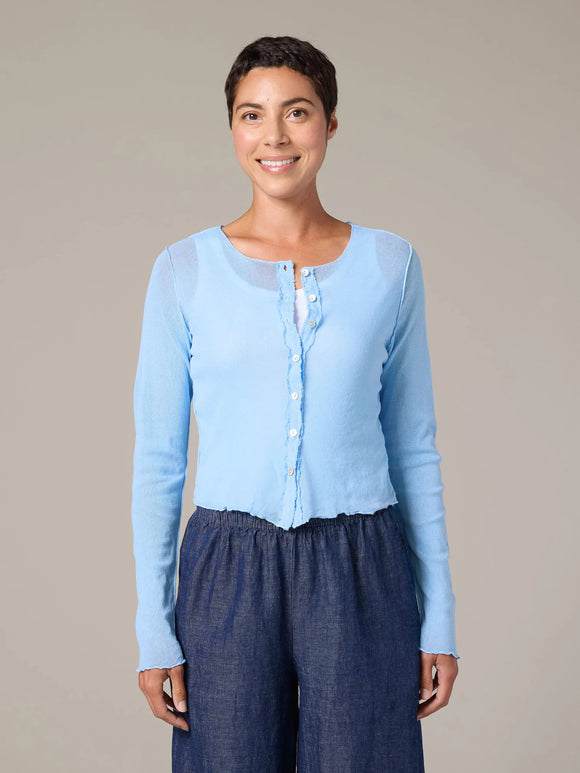 CUT LOOSE Tulle Crop Cardigan - 1388763