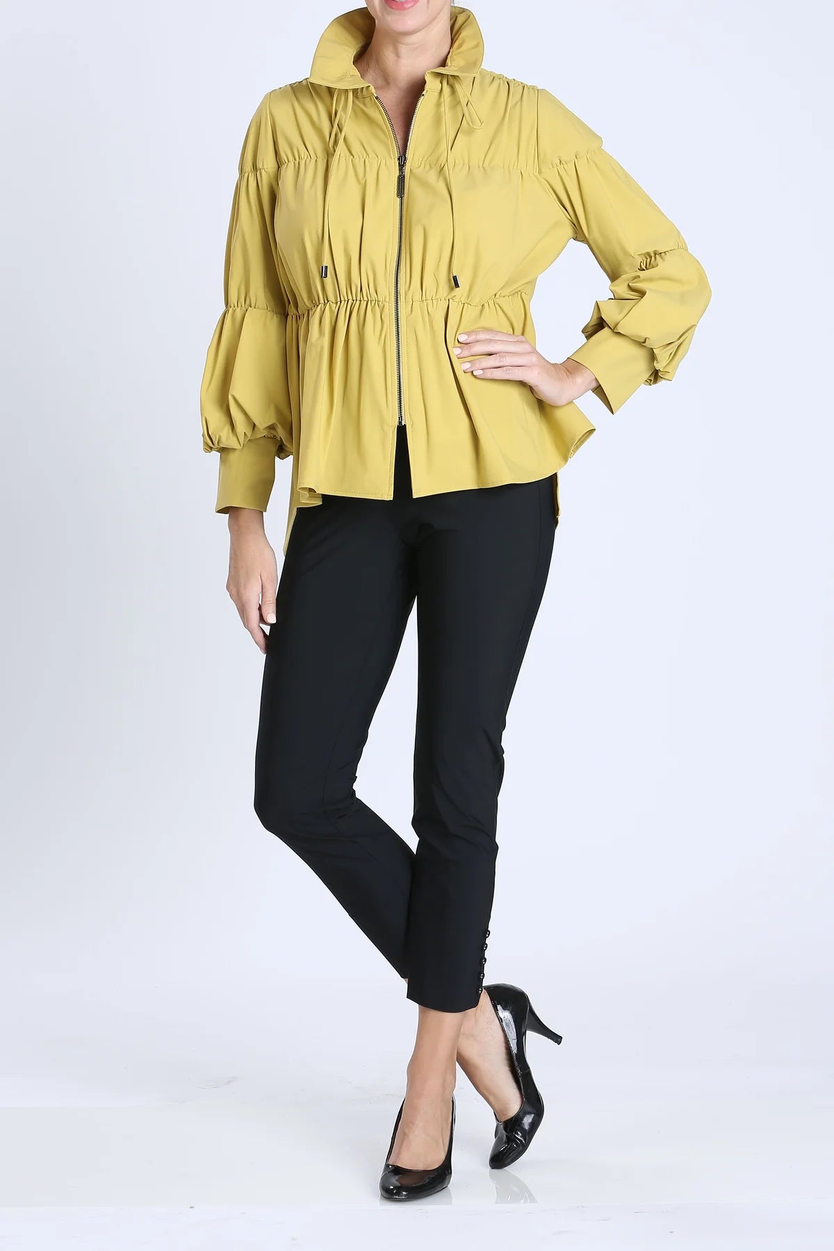 IC COLLECTION Jacket- 1395J- MUSTARD