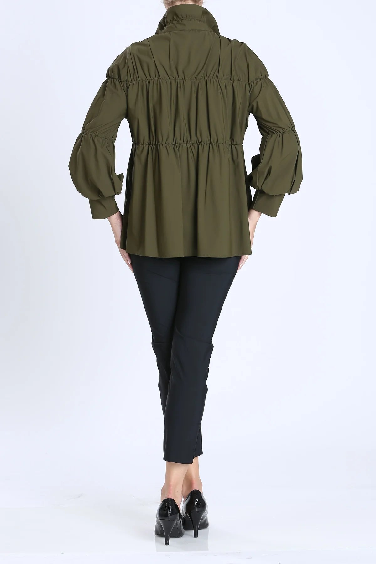 IC COLLECTION Jacket- 1395J- OLIVE