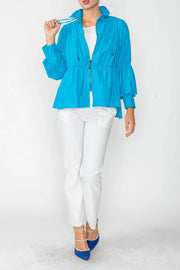 IC COLLECTION Jacket- 1395J- TURQUOISE