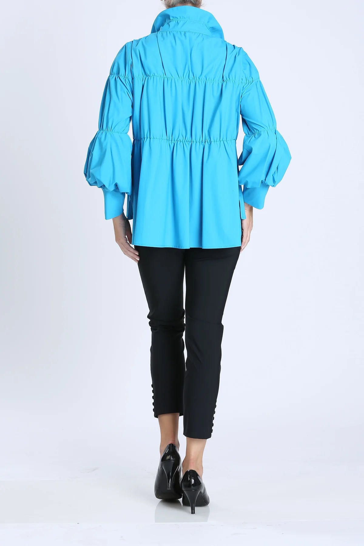 IC COLLECTION Jacket- 1395J- TURQUOISE