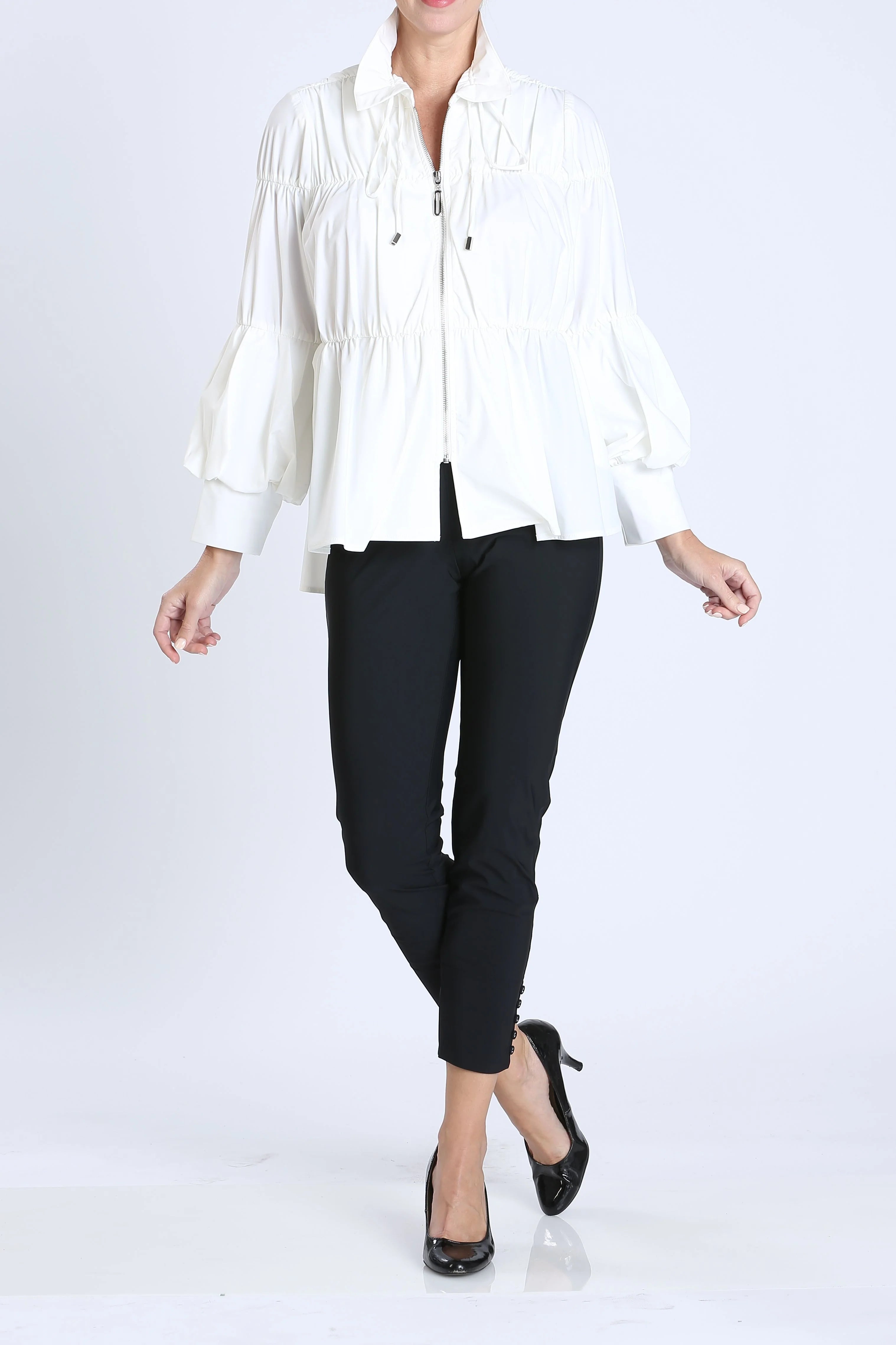 IC COLLECTION Jacket- 1395J- WHITE