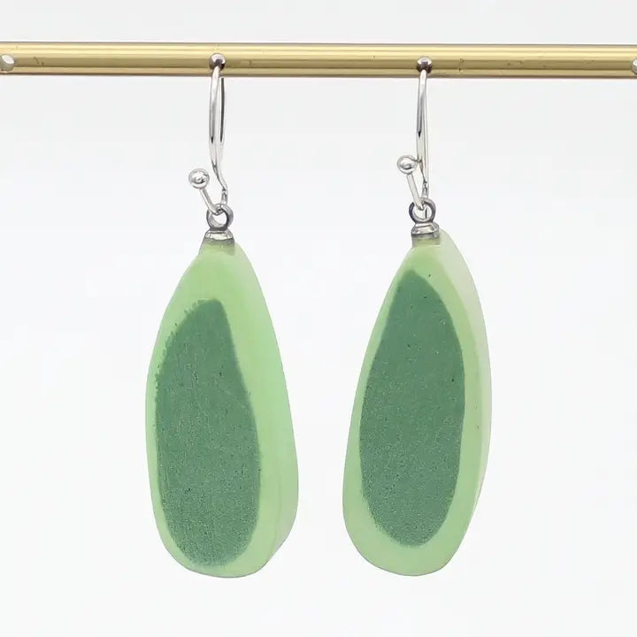 SYLCA Green Laurel Statement Earring