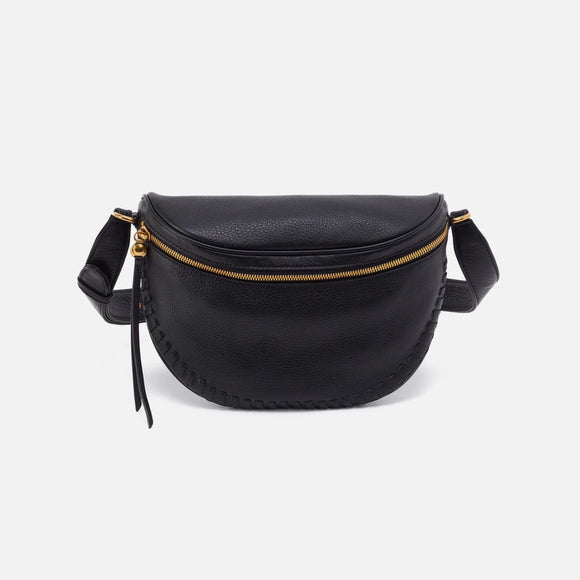 HOBO - Juno Belt Bag - BLACK IN PEBBLED LEATHER